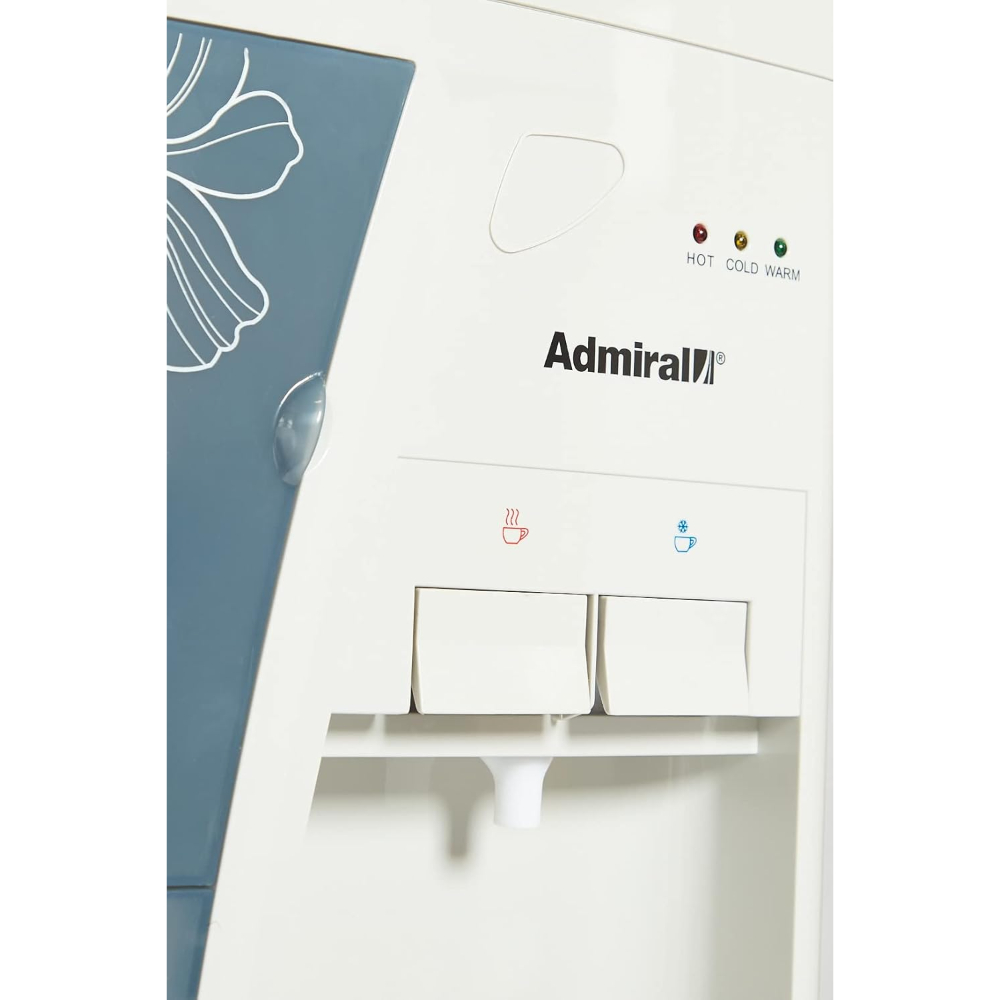 Admiral Top Load Water Dispenser Hot & Cold With Cabinet With Built-In Refrigerator White